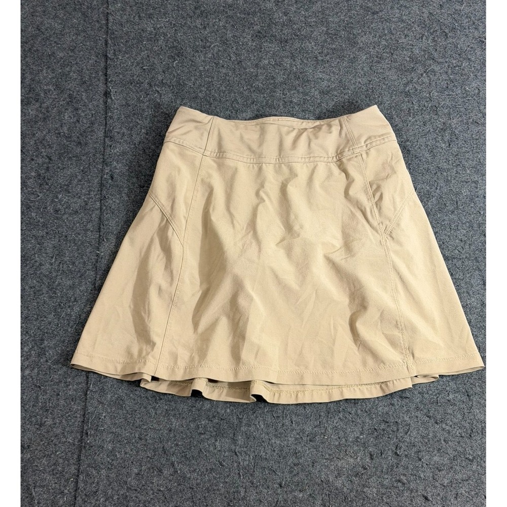 Athleta Girl Skirt Youth Girl Medium 8/10 Tan School Day Skort Lined Athleisure